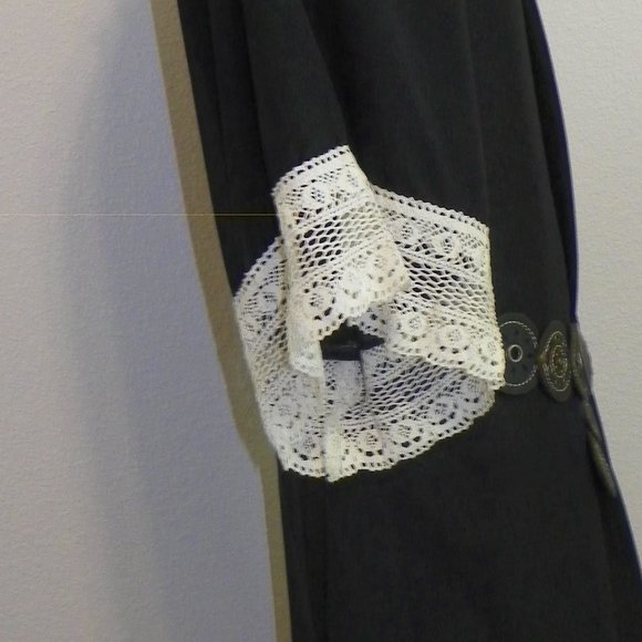 BoHo Peasant Short Black Summer Dress XXL - Picture 6 of 9